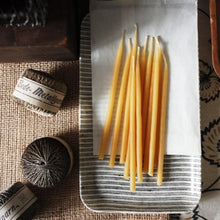 Load image into Gallery viewer, Natural beeswax birthday candles loose